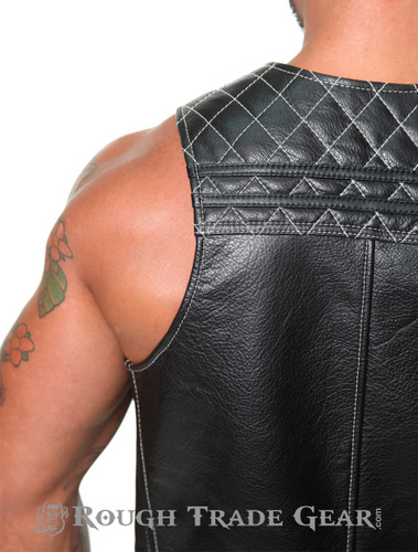 Main image of Sport Quilted Leather Bar Vest - Rough Trade Gear